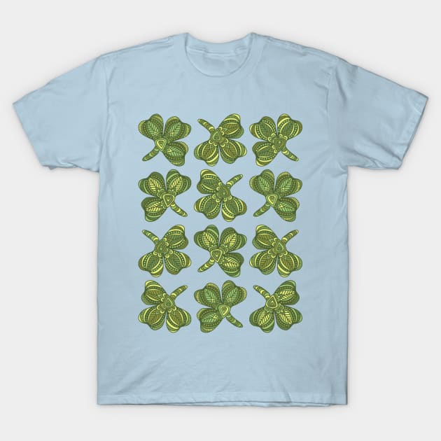 Clover Pattern 1 T-Shirt by ArtLovePassion